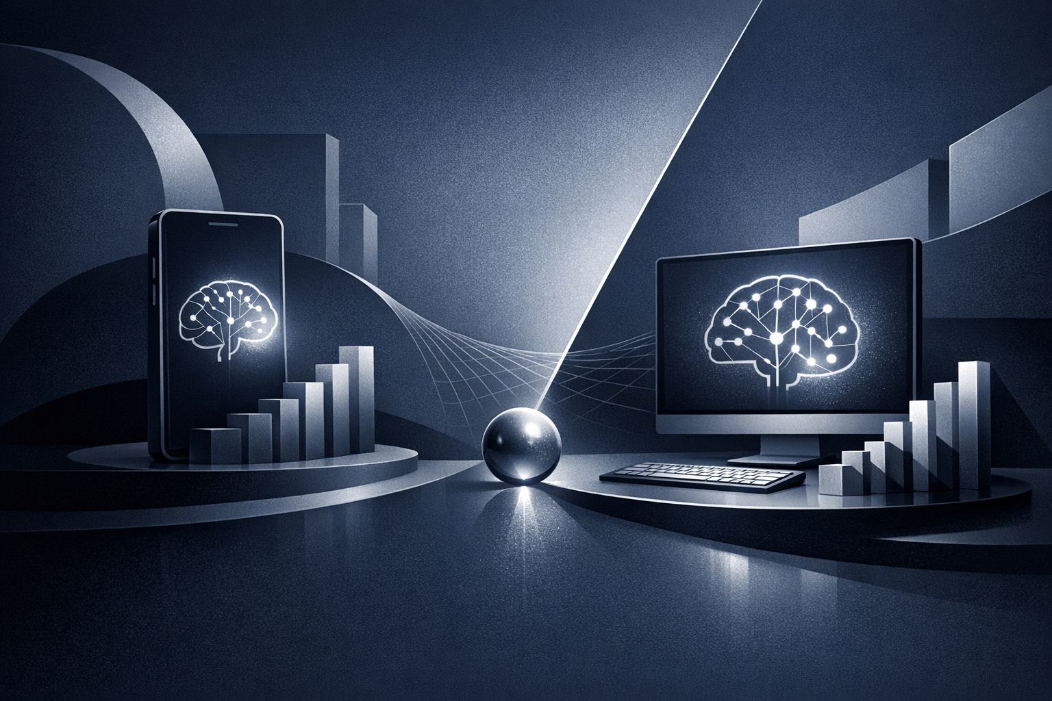 AI search volume comparison showing mobile vs desktop usage patterns