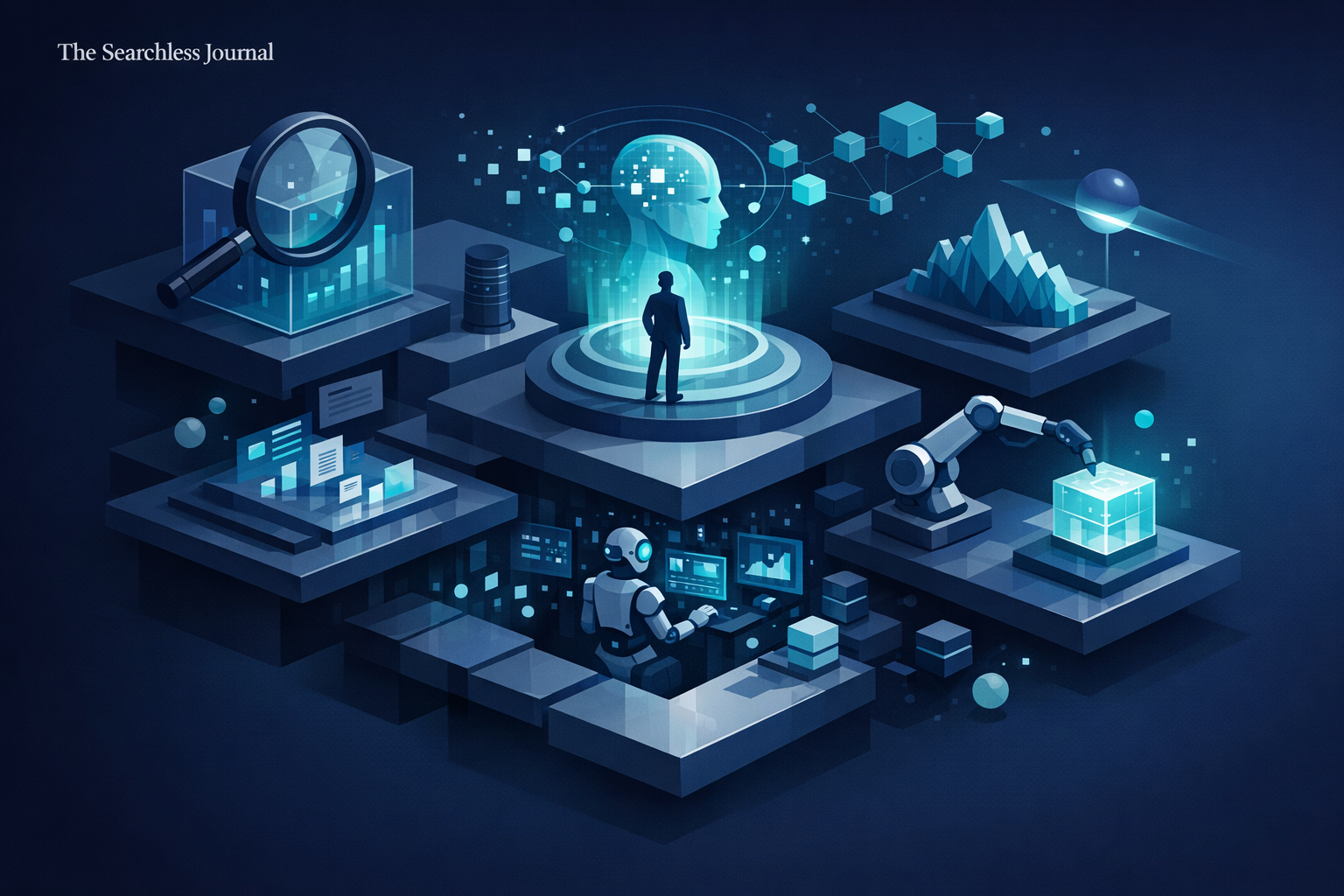 Enterprise AI agent workflow showing the invisible research phase