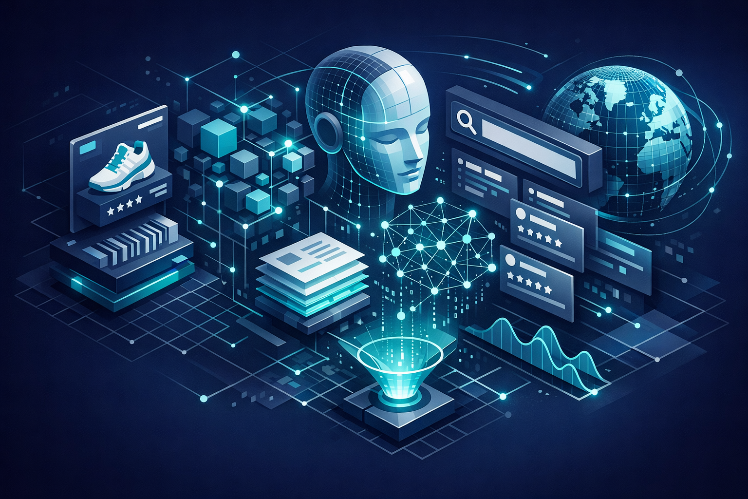 E-commerce schema implementation diagram